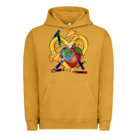 Pigment Peanut Butter heart pencil Urban Hoodie - NancyCooperArtShop