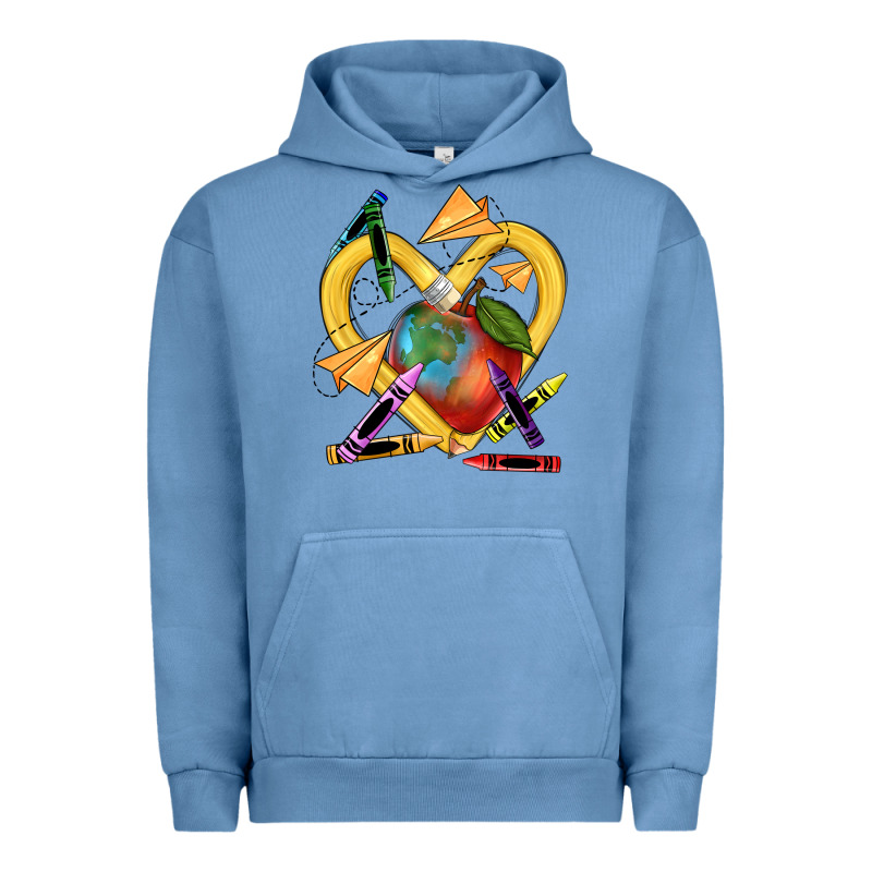 Heart Pencil Urban Hoodie by NancyCooperArtShop | Teevron