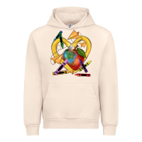 Sandshell heart pencil Urban Hoodie - NancyCooperArtShop