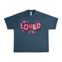 Midnight Navy loved valentines day Urban Heavy Tee - RanaPortraitStore
