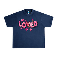 Navy loved valentines day Urban Heavy Tee - RanaPortraitStore