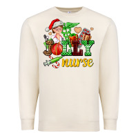 Sandshell jolly nurse with Christmas element Premium Sweatshirt - AdoDesignShop