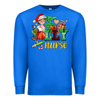 True Royal jolly nurse with Christmas element Premium Sweatshirt - AdoDesignShop