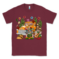 Burgundy Mexican Gnome Truck Classic Tee - texasbilliewilder
