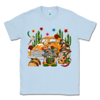 Dusty Blue Mexican Gnome Truck Classic Tee - texasbilliewilder