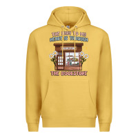 Antique Gold the way to my heart is through the bookstore Premium Hoodie - MaliasSmallBusiness