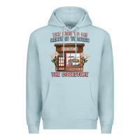 Blue Mist the way to my heart is through the bookstore Premium Hoodie - MaliasSmallBusiness