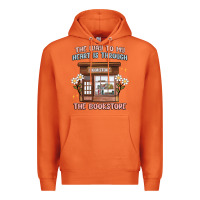 Carrot the way to my heart is through the bookstore Premium Hoodie - MaliasSmallBusiness