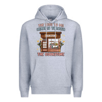 Heather Grey the way to my heart is through the bookstore Premium Hoodie - MaliasSmallBusiness