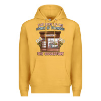 Mustard the way to my heart is through the bookstore Premium Hoodie - MaliasSmallBusiness