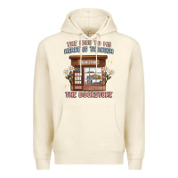 Sandshell the way to my heart is through the bookstore Premium Hoodie - MaliasSmallBusiness