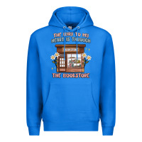 True Royal the way to my heart is through the bookstore Premium Hoodie - MaliasSmallBusiness