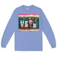 Colony Blue teacher coffee cups Long Sleeve Tee - AdoDesignShop