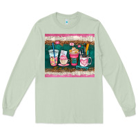 Matcha teacher coffee cups Long Sleeve Tee - AdoDesignShop