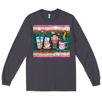 Smoke teacher coffee cups Long Sleeve Tee - AdoDesignShop
