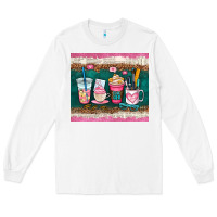 White teacher coffee cups Long Sleeve Tee - AdoDesignShop
