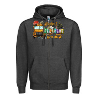 Charcoal Heather Student Delivery Specialist Zipper Hoodie - CowhideDigitalArt