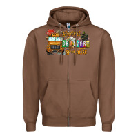 Chestnut Student Delivery Specialist Zipper Hoodie - CowhideDigitalArt