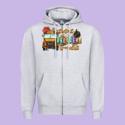Student Delivery Specialist Zipper Hoodie Designed By Cowhidedigitalart