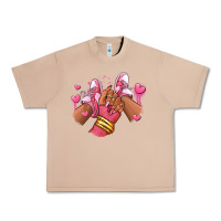 Burro valentines day afro girl sneakers Urban Heavy Tee - RanaPortraitStore