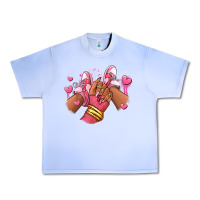 Grape Ice valentines day afro girl sneakers Urban Heavy Tee - RanaPortraitStore