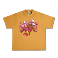 Peanut Butter valentines day afro girl sneakers Urban Heavy Tee - RanaPortraitStore