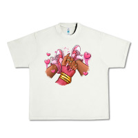 Pistachio valentines day afro girl sneakers Urban Heavy Tee - RanaPortraitStore