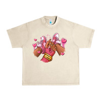 Sandshell valentines day afro girl sneakers Urban Heavy Tee - RanaPortraitStore