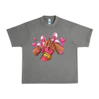 Tornado valentines day afro girl sneakers Urban Heavy Tee - RanaPortraitStore
