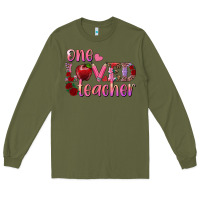 Army Green one loved teacher Long Sleeve Tee - RanaPortraitStore