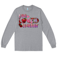 Heather Grey one loved teacher Long Sleeve Tee - RanaPortraitStore