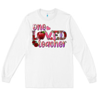 White one loved teacher Long Sleeve Tee - RanaPortraitStore