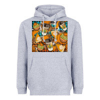 Heather Grey autumun distressed tumbler Heavyweight Hoodie - BundleAndBundleShop