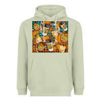 Matcha autumun distressed tumbler Heavyweight Hoodie - BundleAndBundleShop