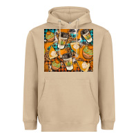 Mushroom autumun distressed tumbler Heavyweight Hoodie - BundleAndBundleShop