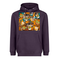 Plum autumun distressed tumbler Heavyweight Hoodie - BundleAndBundleShop