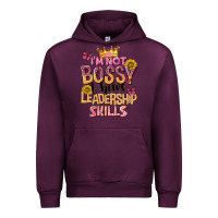 Mauve Wine im not bossy i just have leadership skills Urban Hoodie - NancyCooperArtShop