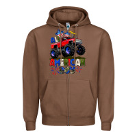 Chestnut All American Boy 4th july Zipper Hoodie - CowGirlArtShop