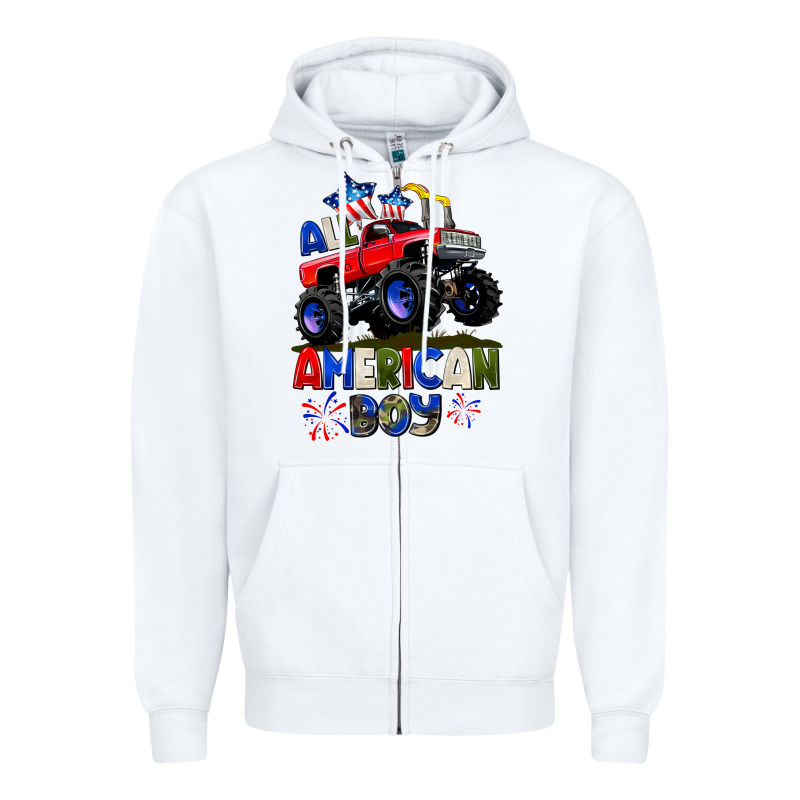 All American Boy 4th July Zipper Hoodie by CowGirlArtShop | Teevron