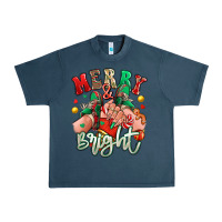 Midnight Navy merry and bright caucasian girl sneakers Urban Heavy Tee - RanaPortraitStore