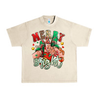 Sandshell merry and bright caucasian girl sneakers Urban Heavy Tee - RanaPortraitStore