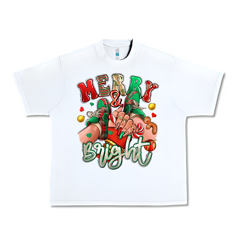 Merry And Bright Caucasian Girl Sneakers Urban Heavy Tee by RanaPortraitStore | Teevron