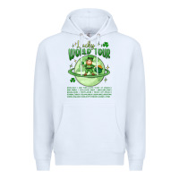 White lucky world tour st. patricks day Premium Hoodie - MaliasSmallBusiness