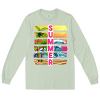 Matcha summer with background tbw Long Sleeve Tee - texasbilliewilder