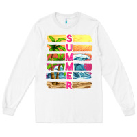 White summer with background tbw Long Sleeve Tee - texasbilliewilder