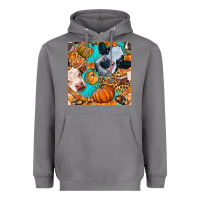 Storm autumn cows seamless pattern Heavyweight Hoodie - BundleAndBundleShop