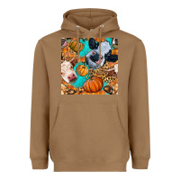 Toasted Coconut autumn cows seamless pattern Heavyweight Hoodie - BundleAndBundleShop