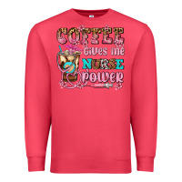 Cardinal coffee gives me nurse power Premium Sweatshirt - AdoDesignShop