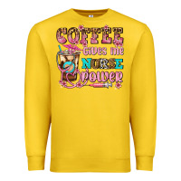 Lemon coffee gives me nurse power Premium Sweatshirt - AdoDesignShop