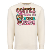 Sandshell coffee gives me nurse power Premium Sweatshirt - AdoDesignShop